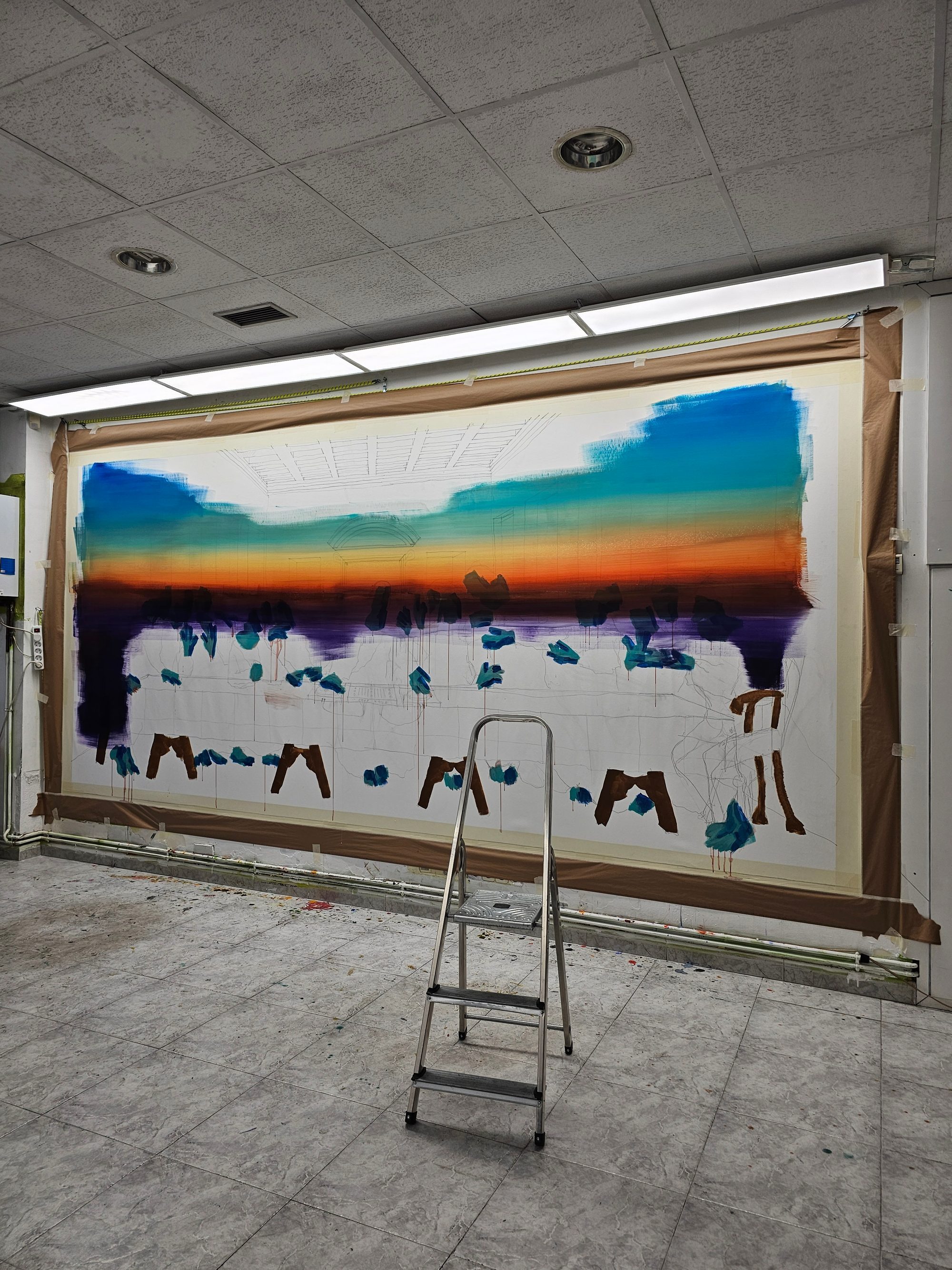 New Monumental Figurative Painting in Progress