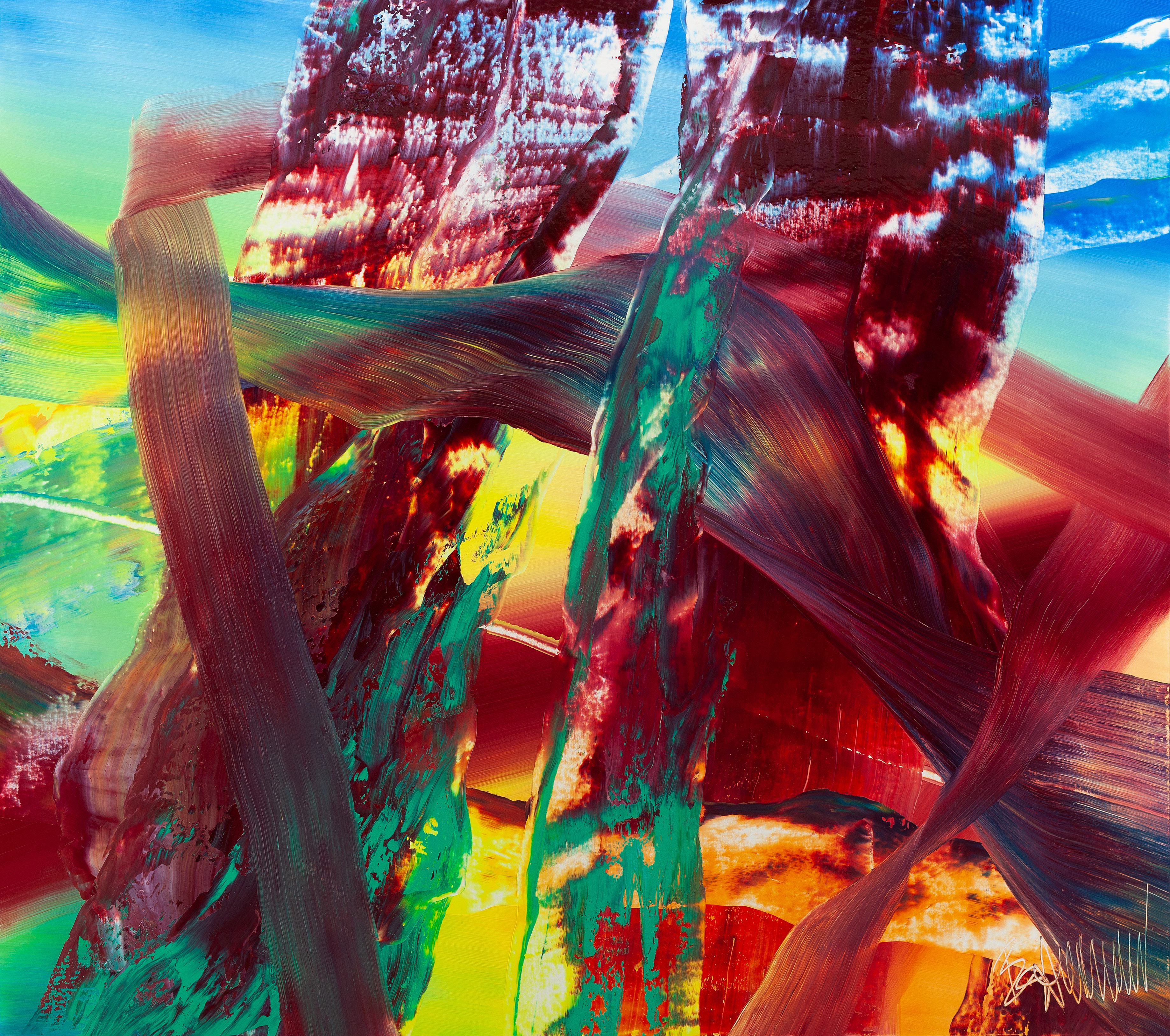 Claus Bertermann, 03NR#CB, abstract painting, 2024, 150 × 170 cm, oil on canvas
