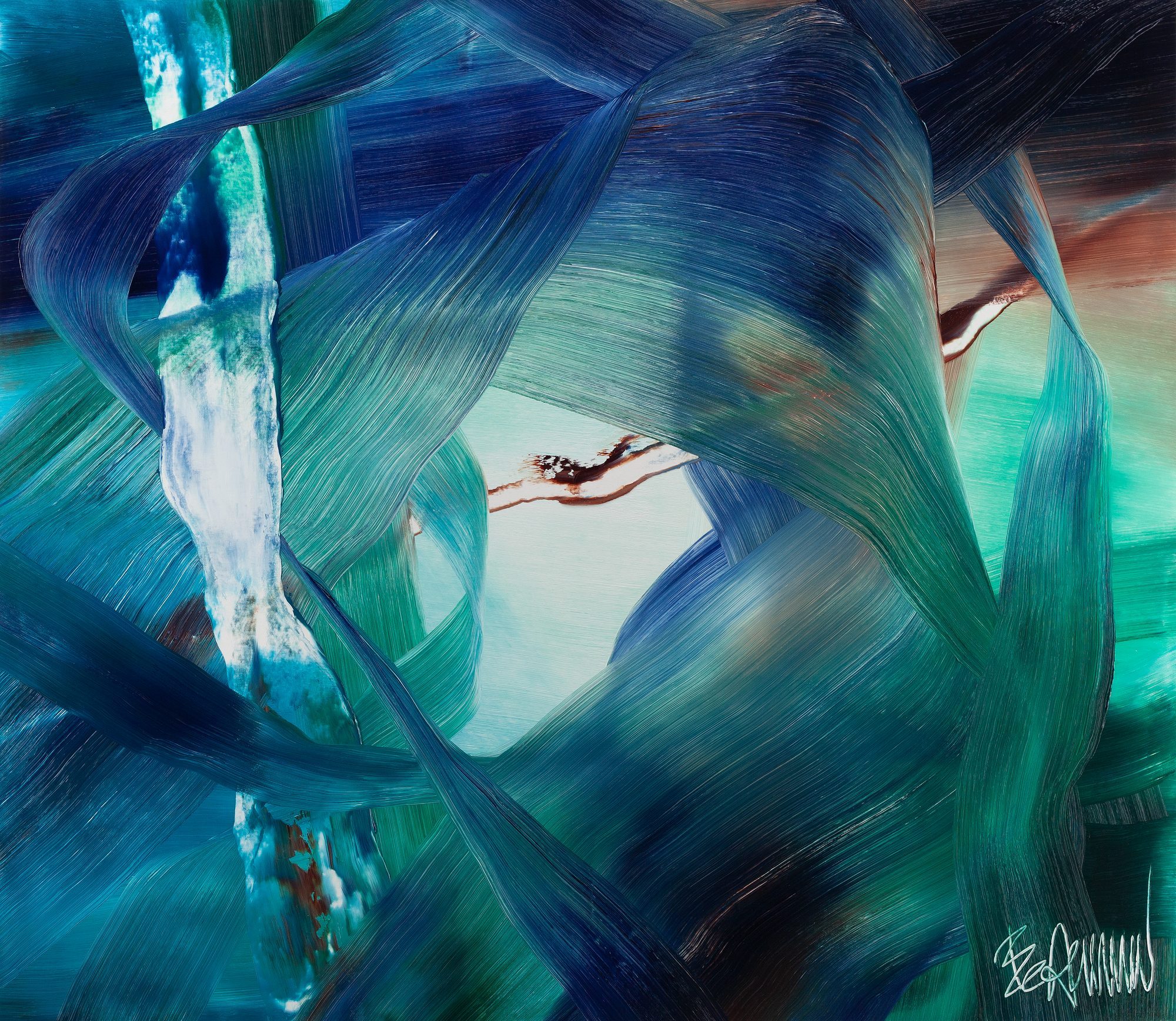 Claus Bertermann - 0SFH#CB, contemporary abstract painting, Oil on canvas, 130x150 cm (51 × 59.1.2 inches), 2025