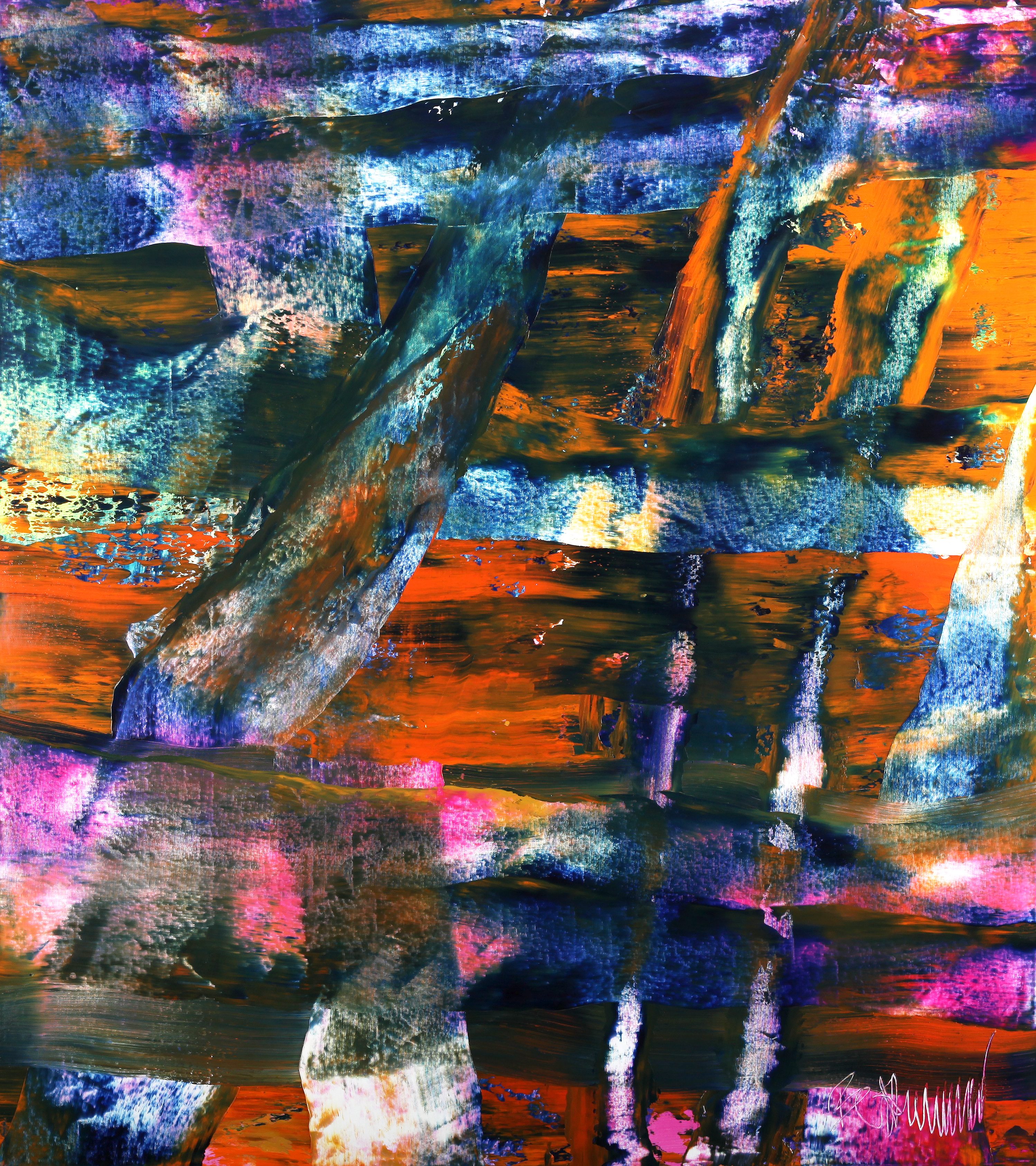 Claus Bertermann, 5TZP#CB, abstract painting, 2024, 160 × 140 cm, oil on canvas