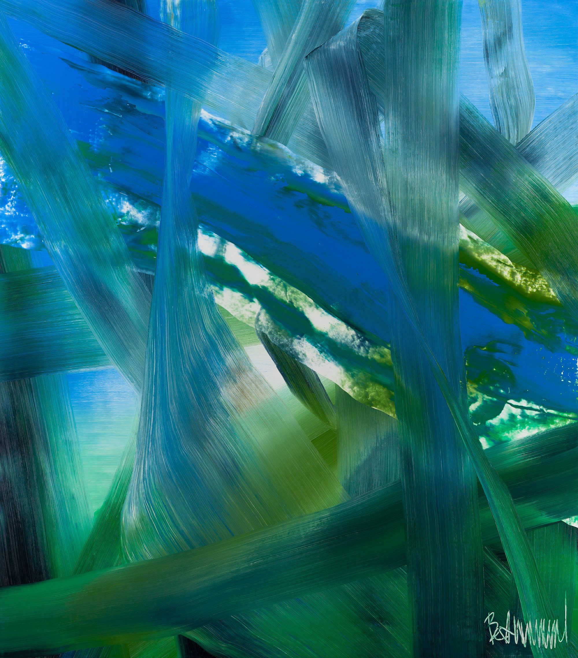 Claus Bertermann - 7B3D#CB, contemporary abstract painting, Oil on canvas, 170x150 cm (66.9 × 59.1 inches), 2024