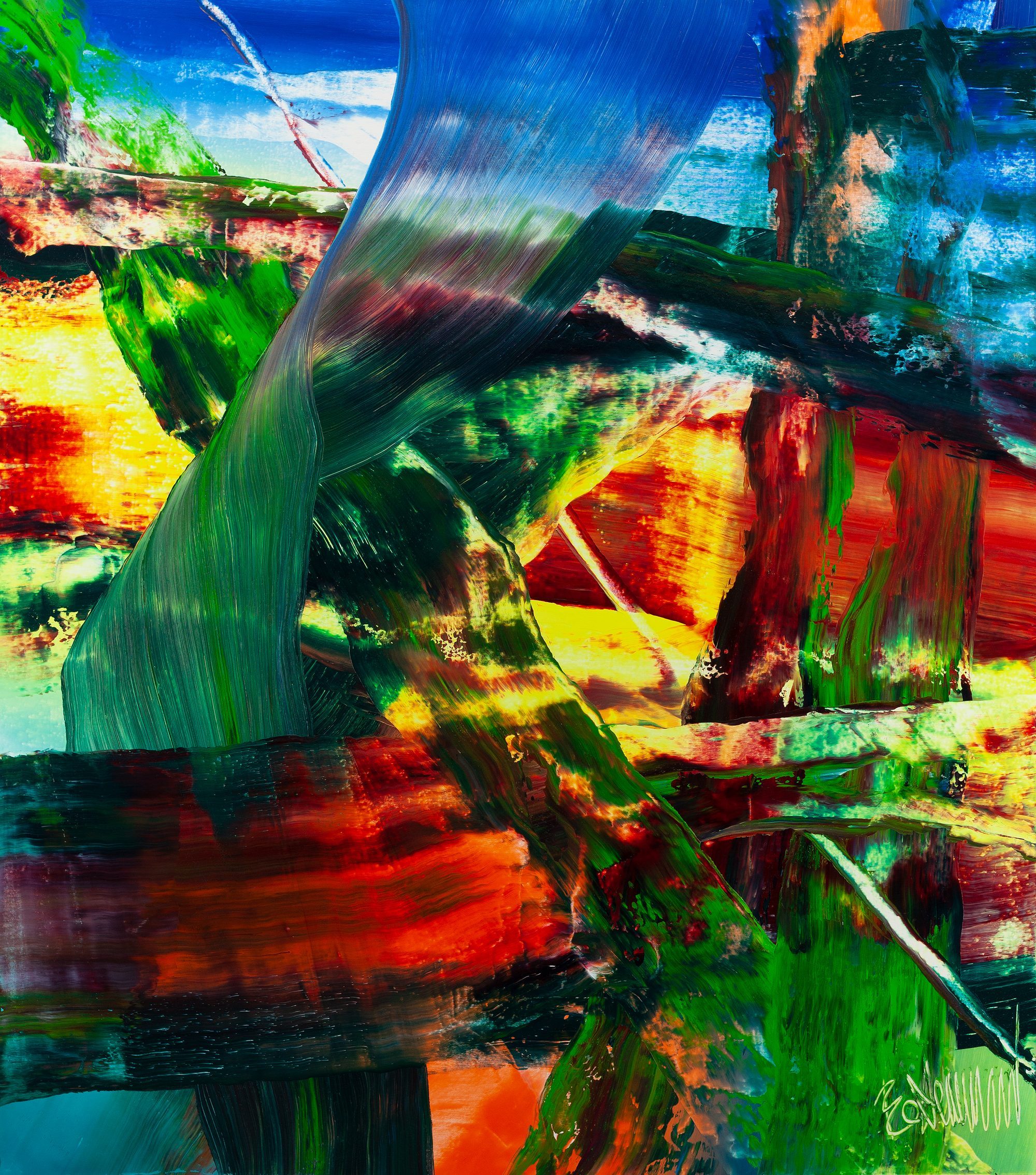 Claus Bertermann - 8CBB#CB, contemporary abstract painting, Oil on canvas, 170x150 cm (66.9 × 59.1 inches), 2024