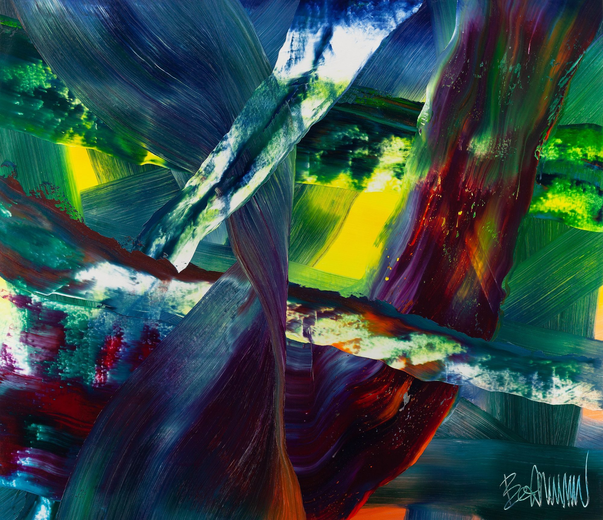 Claus Bertermann - 94BV#CB, contemporary abstract painting, Oil on canvas, 130x150 cm (51 × 59.1.2 inches), 2025