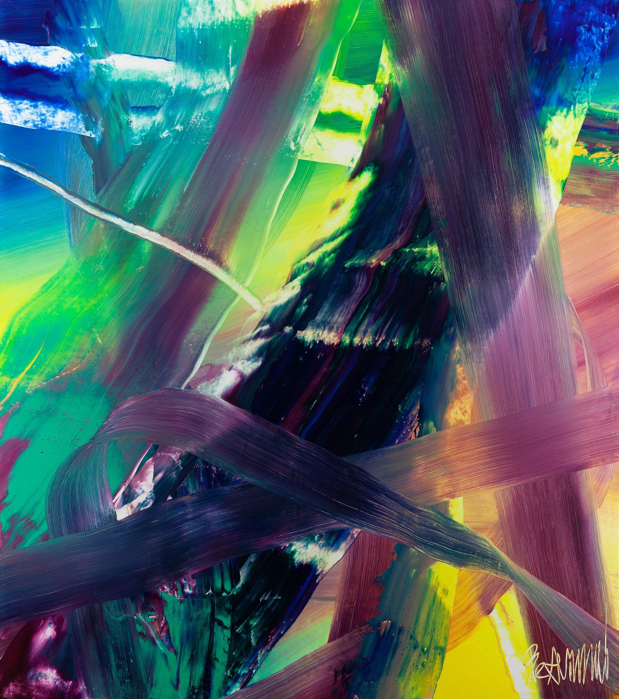 Claus Bertermann - 9FN4#CB, contemporary abstract painting, Oil on canvas, 170x150 cm (66.9 × 59.1 inches), 2024