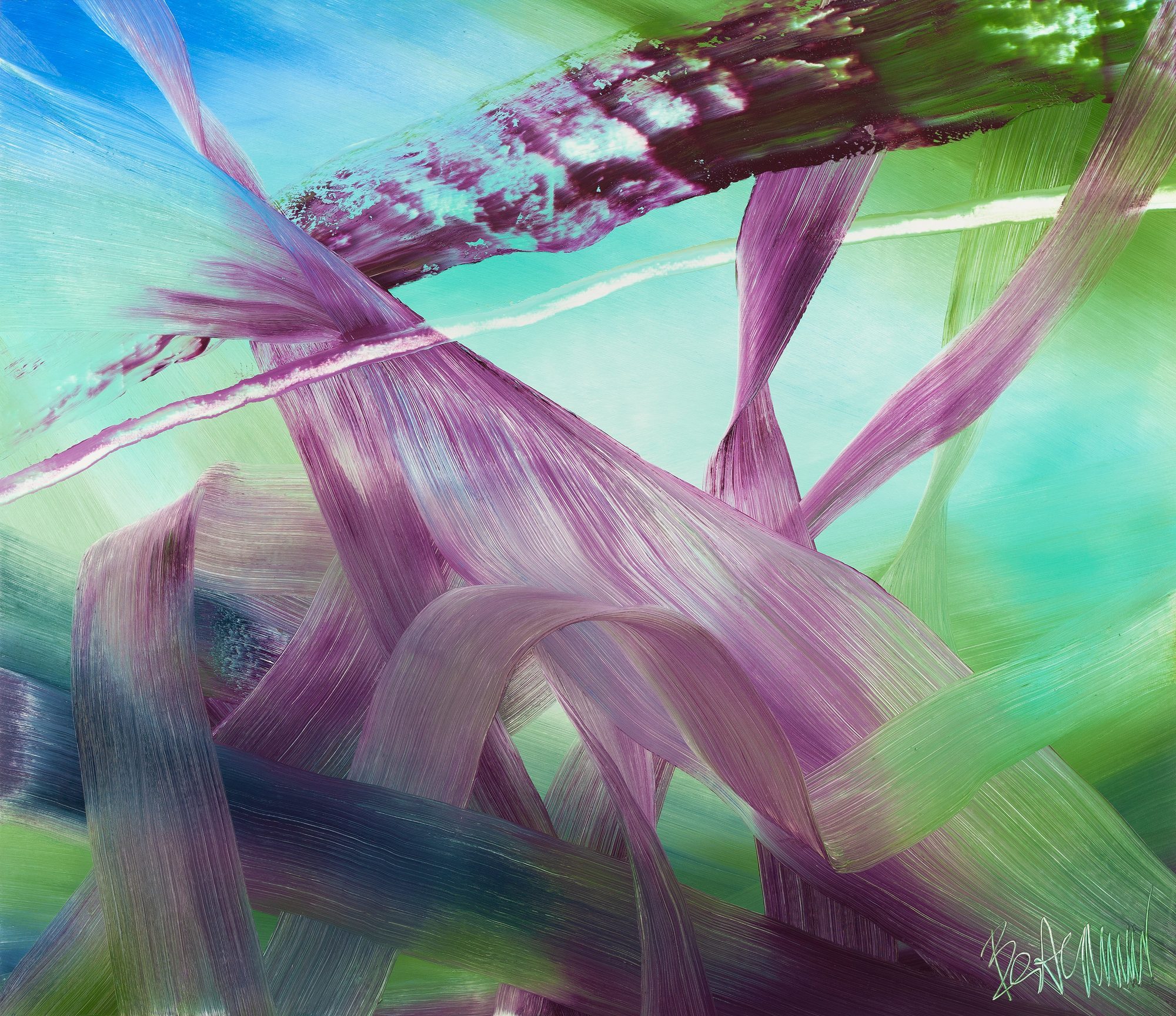 Claus Bertermann - B33D#CB, contemporary abstract painting, Oil on canvas, 130x150 cm (51 × 59.1.2 inches), 2024