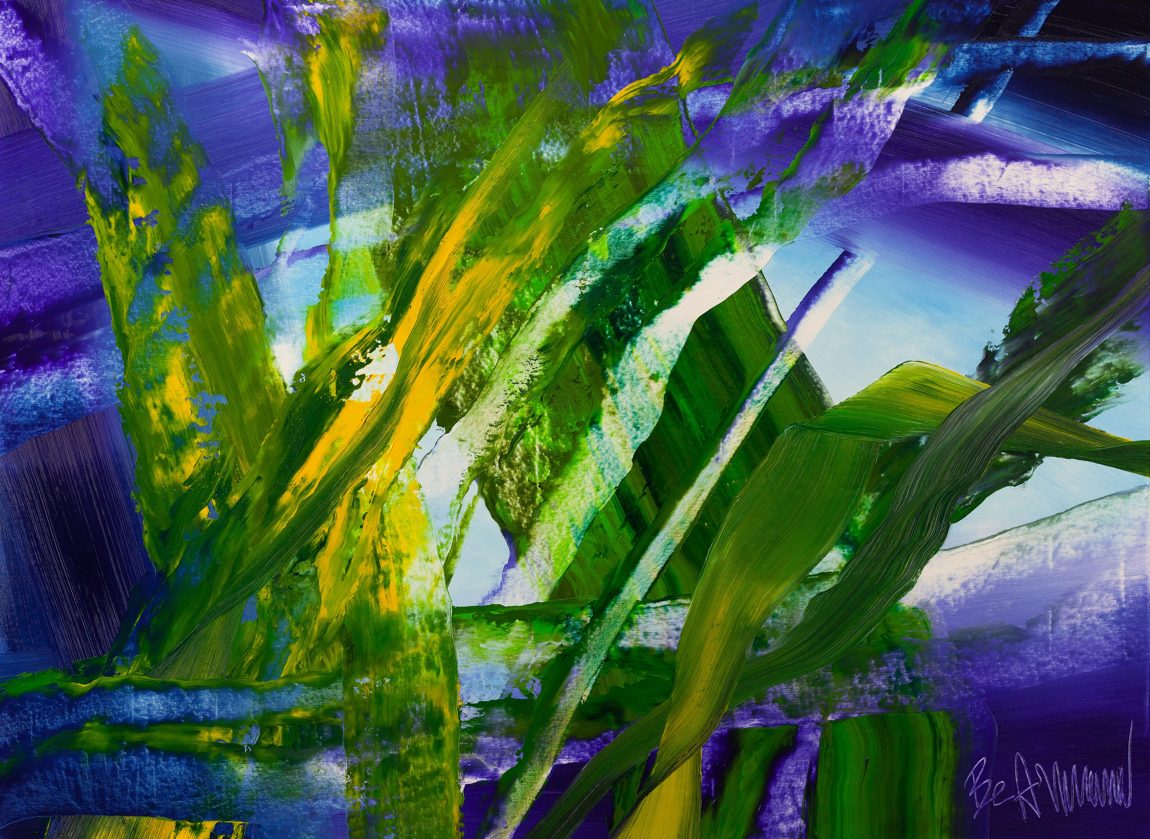 Claus Bertermann, BCZ6#CB, abstract painting, 2023, 110 × 150 cm, oil on canvas