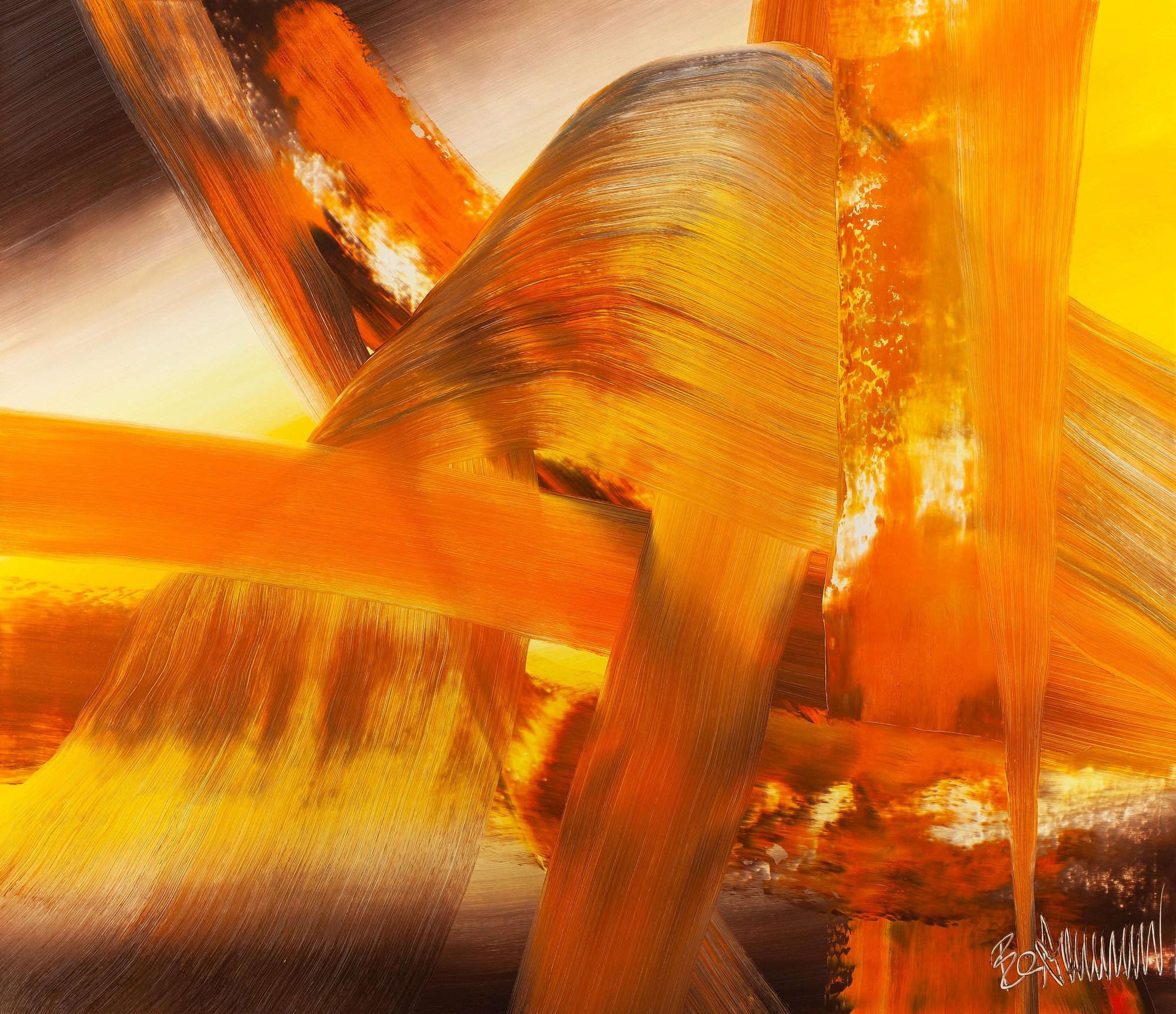 Claus Bertermann - CB3U#CB, contemporary abstract painting, Oil on canvas, 130x150 cm (51 × 59.1.2 inches), 2024