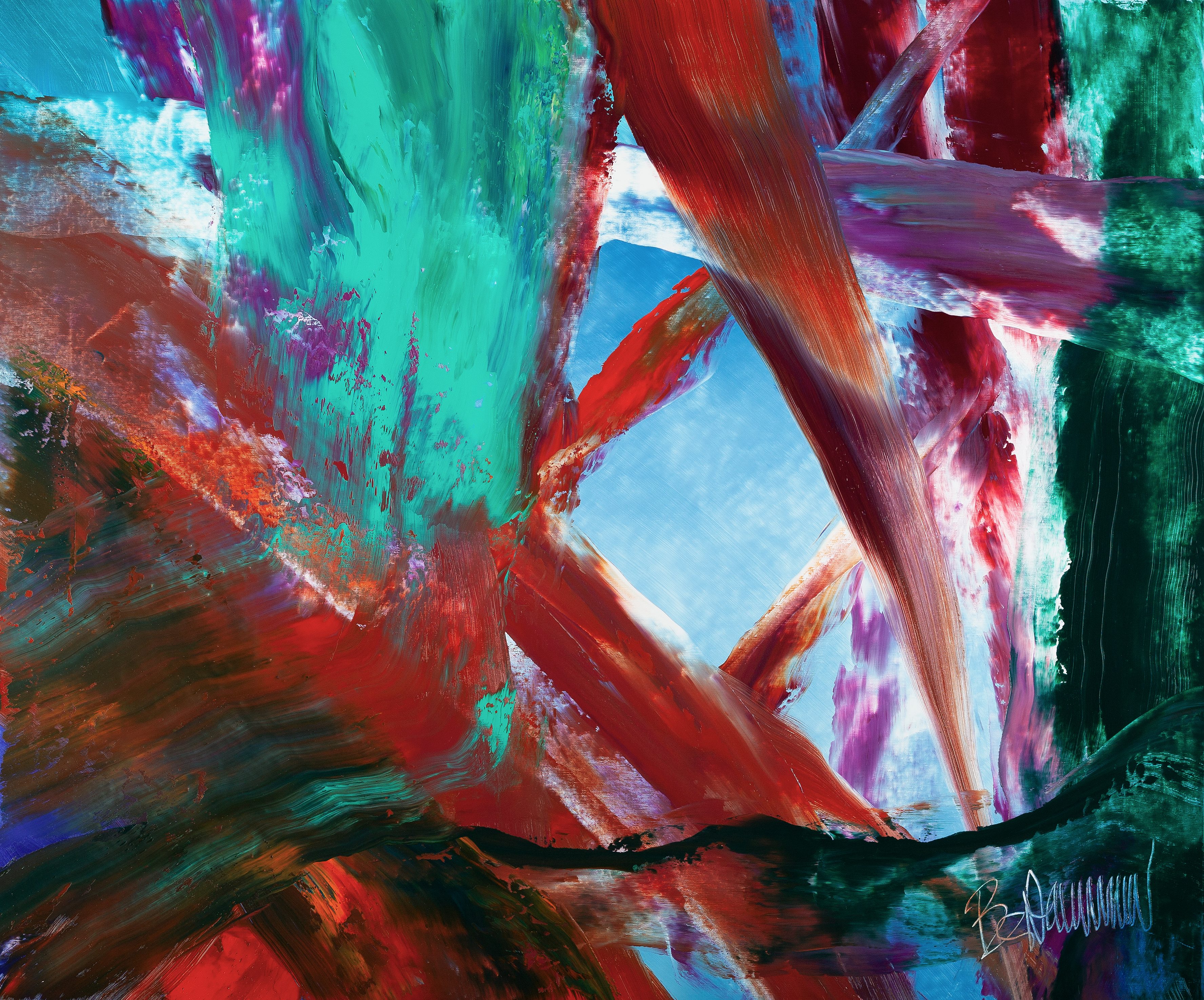 Claus Bertermann, CKKA#CB, abstract painting, 2024, 100 × 120 cm, oil on canvas
