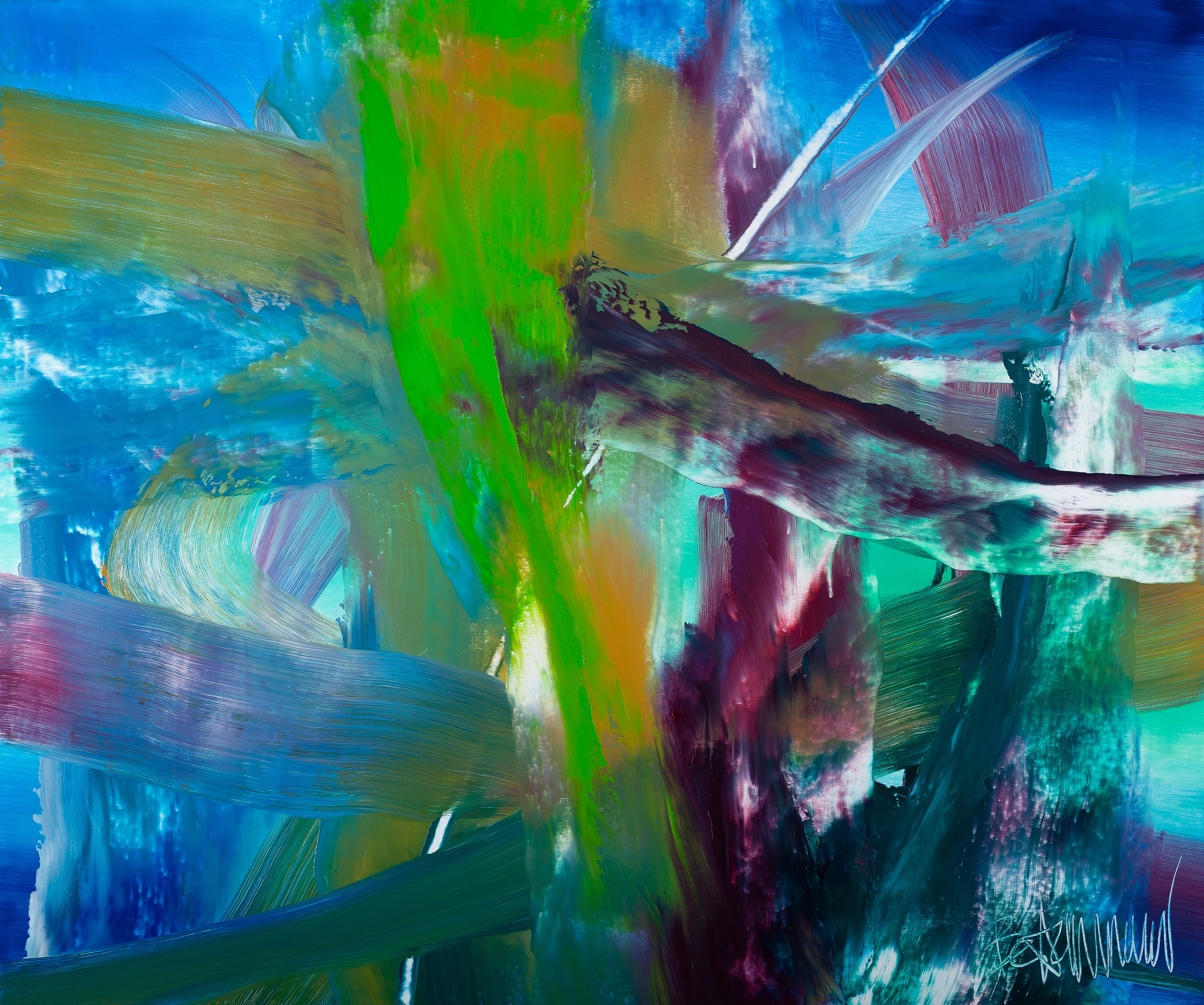 Claus Bertermann, HBWQ#CB, abstract painting, 2019, 100 × 120 cm, oil on canvas