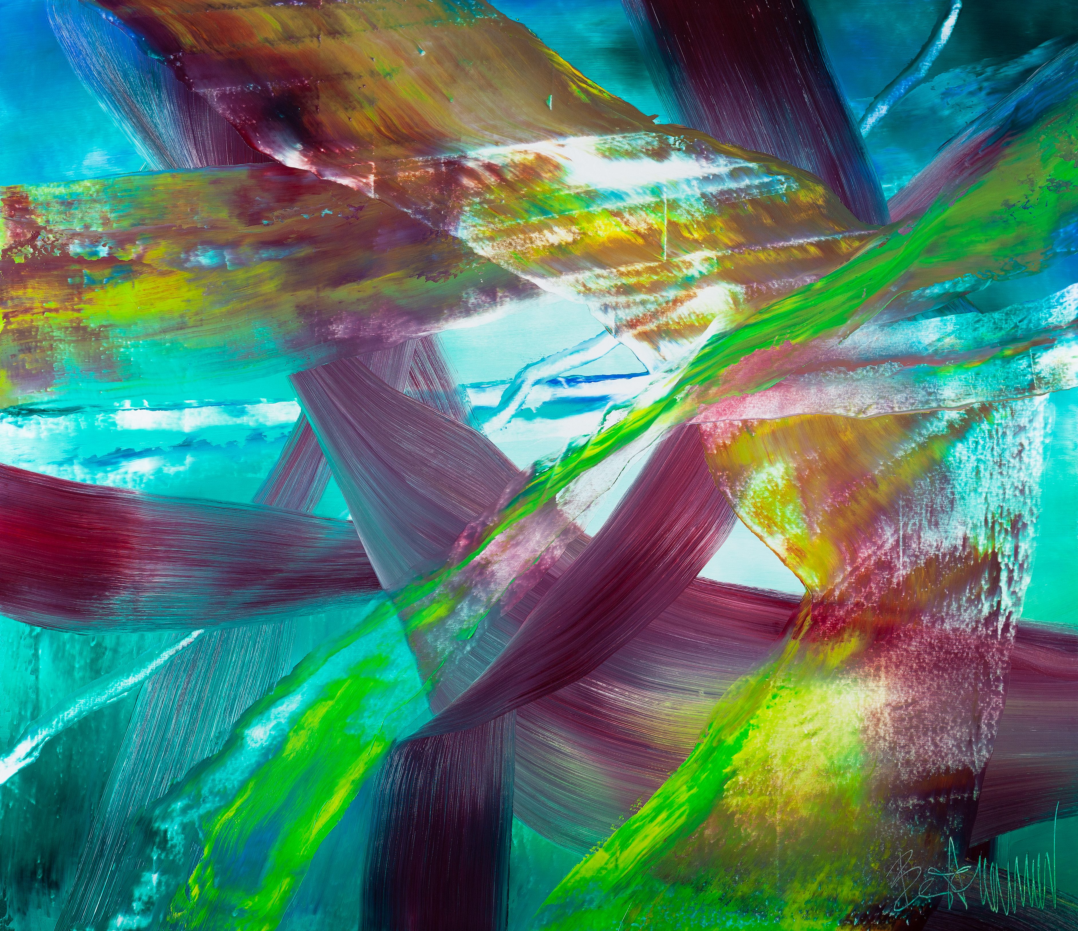 Claus Bertermann, HSS2#CB, abstract painting, 2021, 130 × 150 cm, oil on canvas