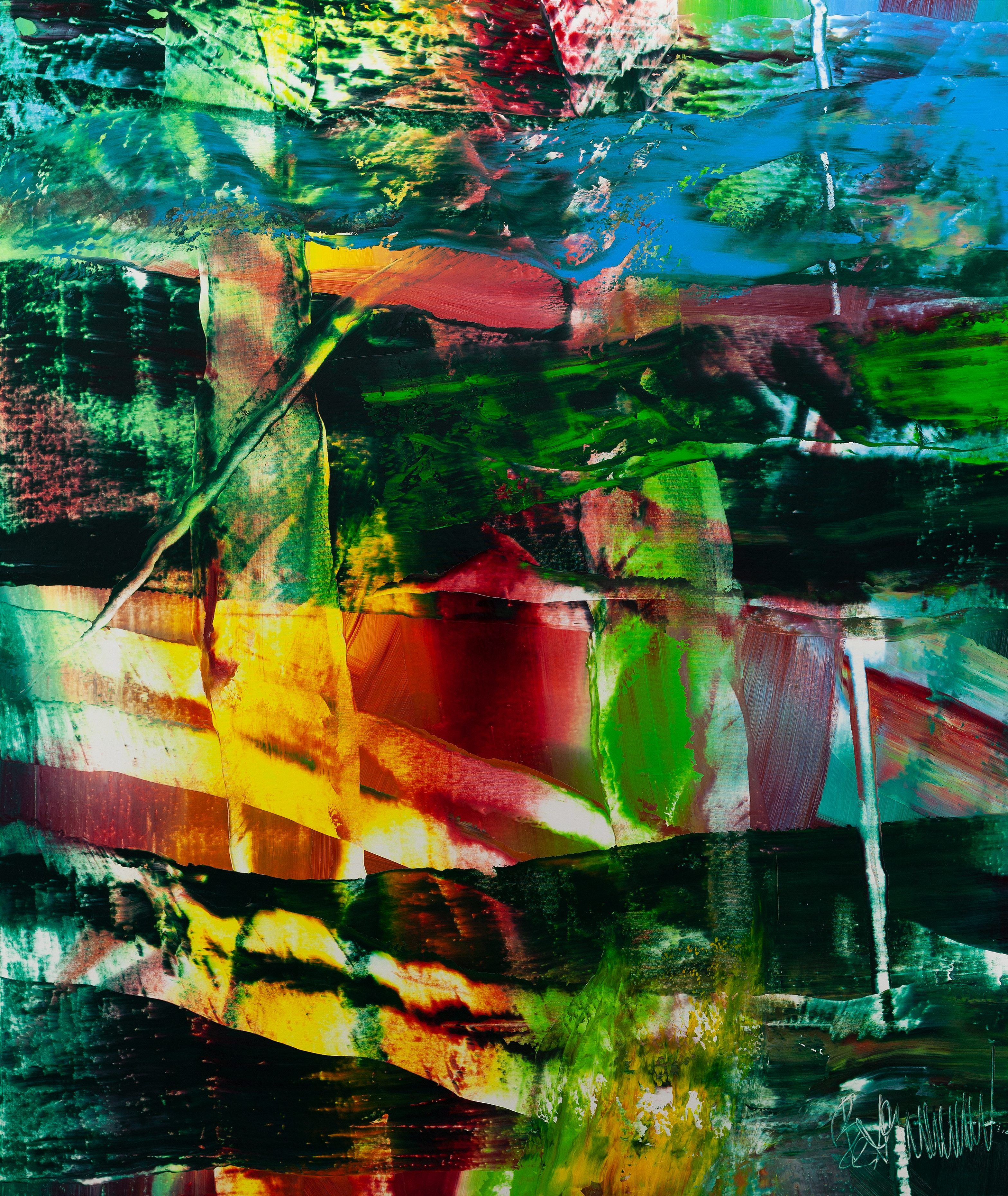 Claus Bertermann, MQQ1#CB, abstract painting, 2022, 180 × 150 cm, oil on canvas