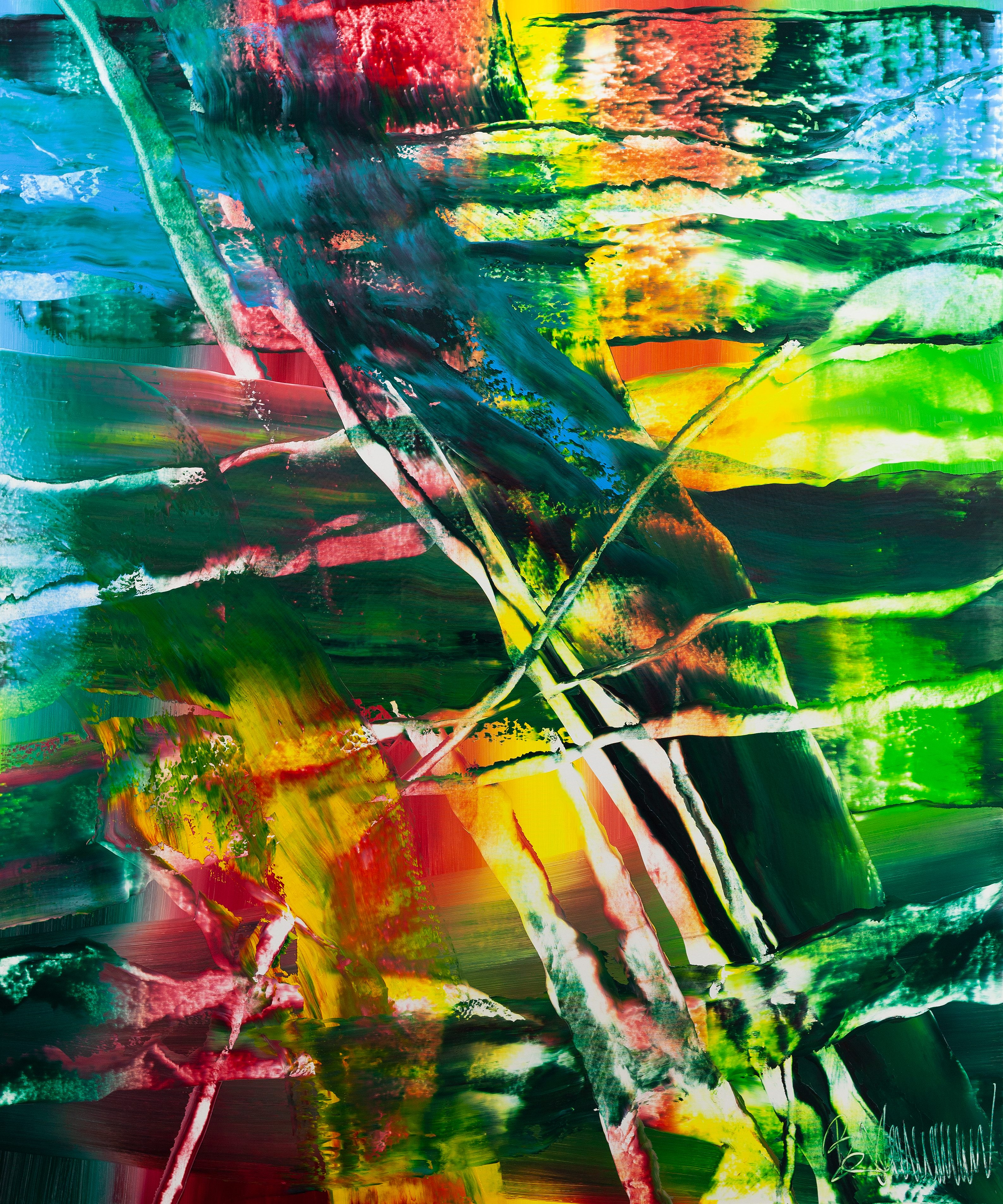 Claus Bertermann, MQQ2#CB, abstract painting, 2022, 180 × 150 cm, oil on canvas