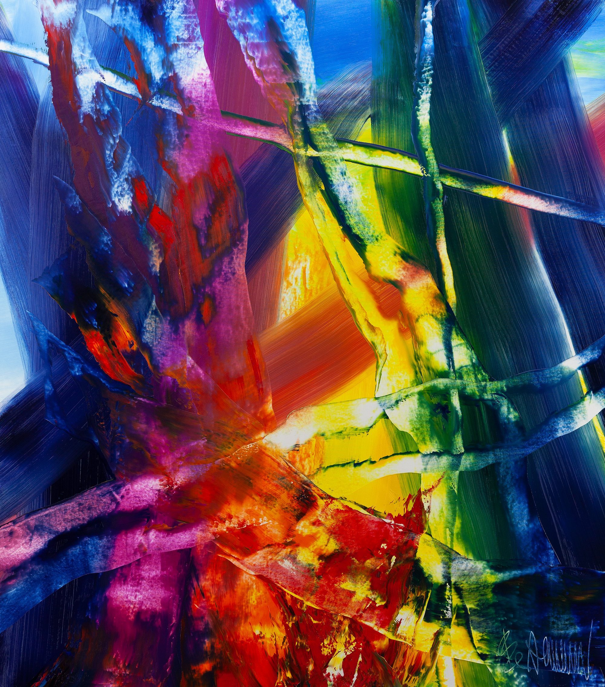 Claus Bertermann - N3CC#CB, contemporary abstract painting, Oil on canvas, 170x150 cm (66.9 × 59.1 inches), 2024