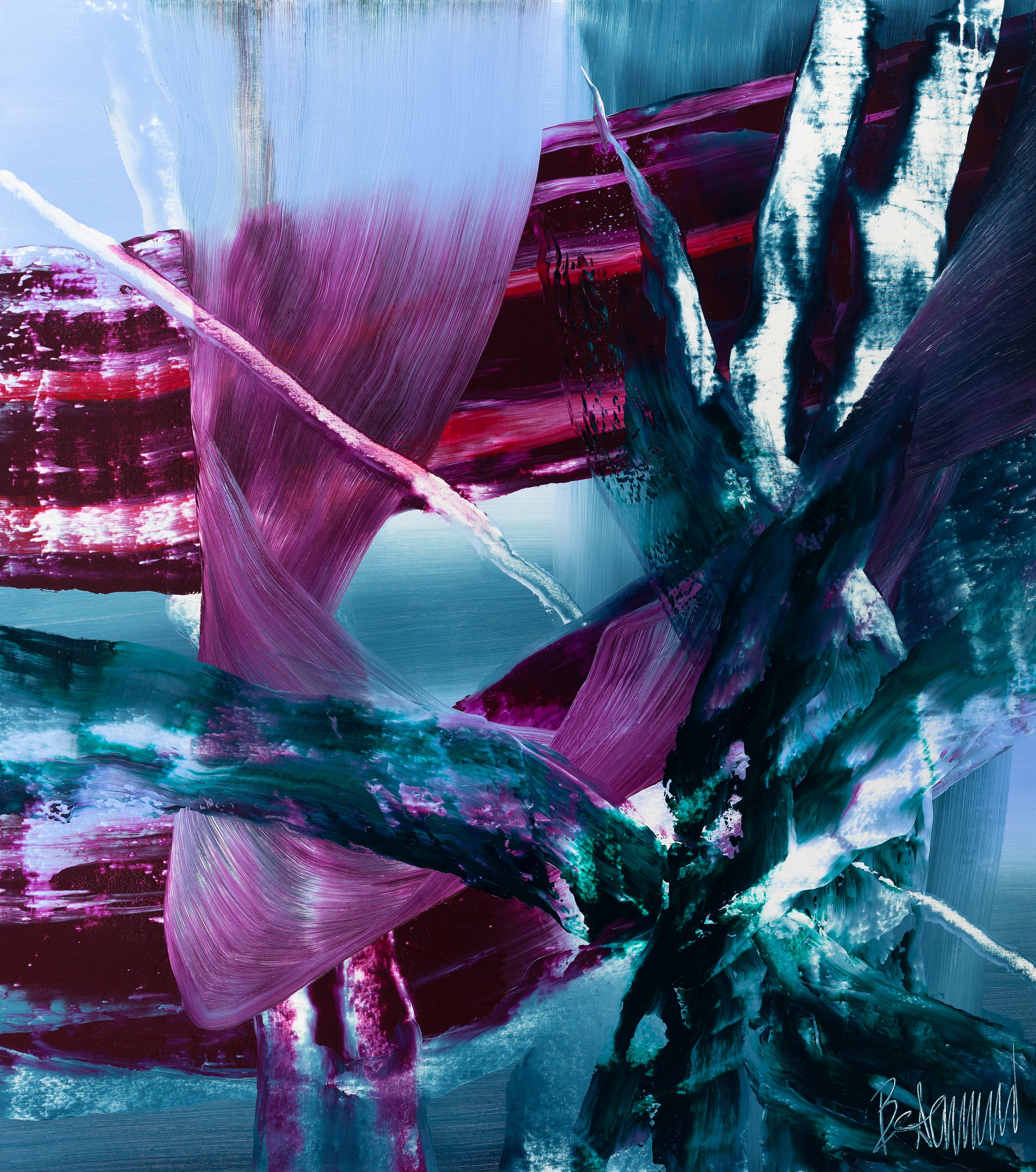 Claus Bertermann, N93B#CB, abstract painting, 2024, 170 × 150 cm, oil on canvas