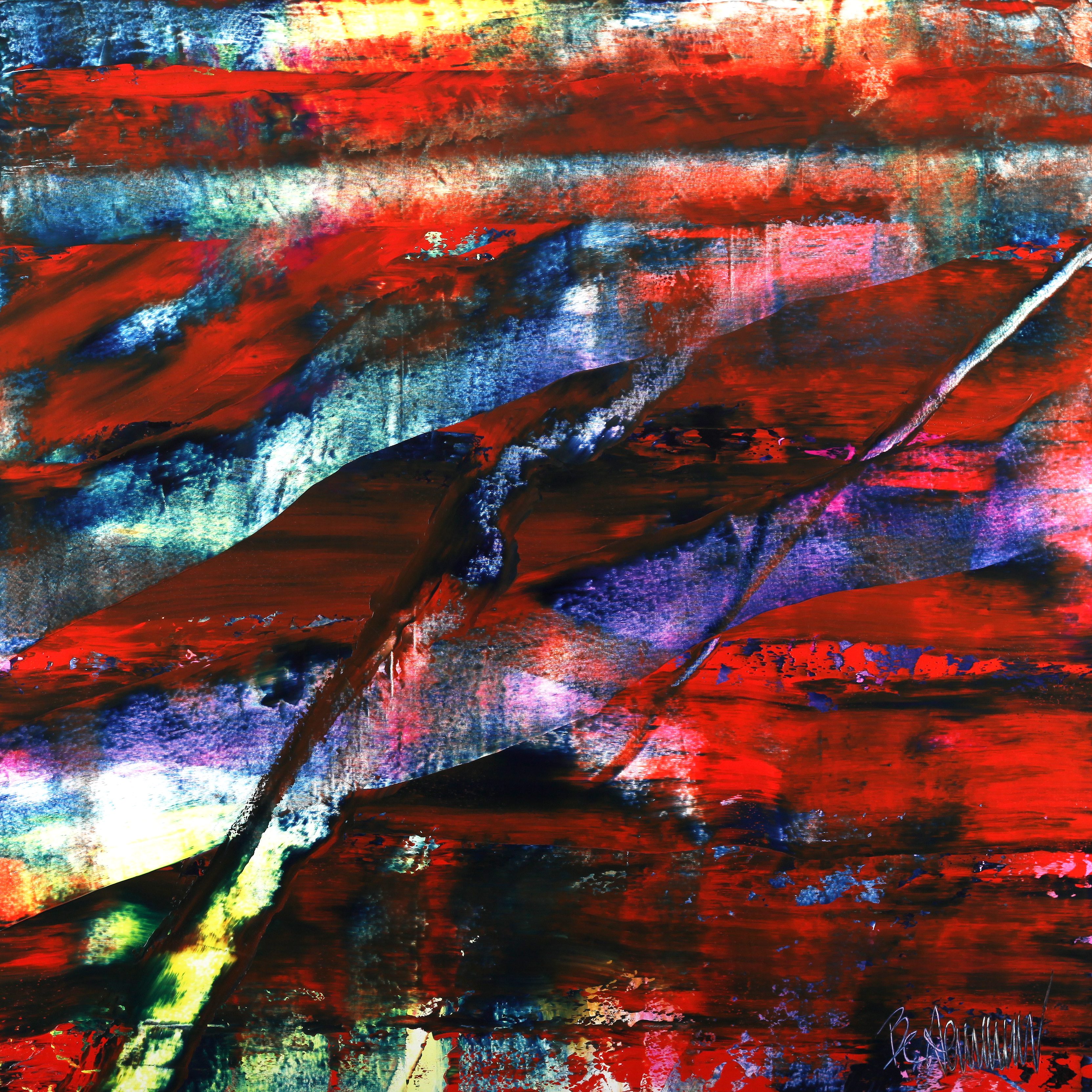 Claus Bertermann, TDB2#CB, abstract painting, 2024, 160 × 160 cm, oil on canvas